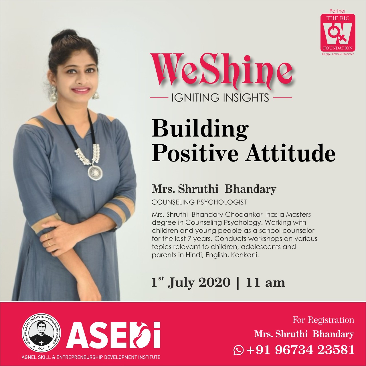 ciba-WeSHINE - Building Positive Attitude